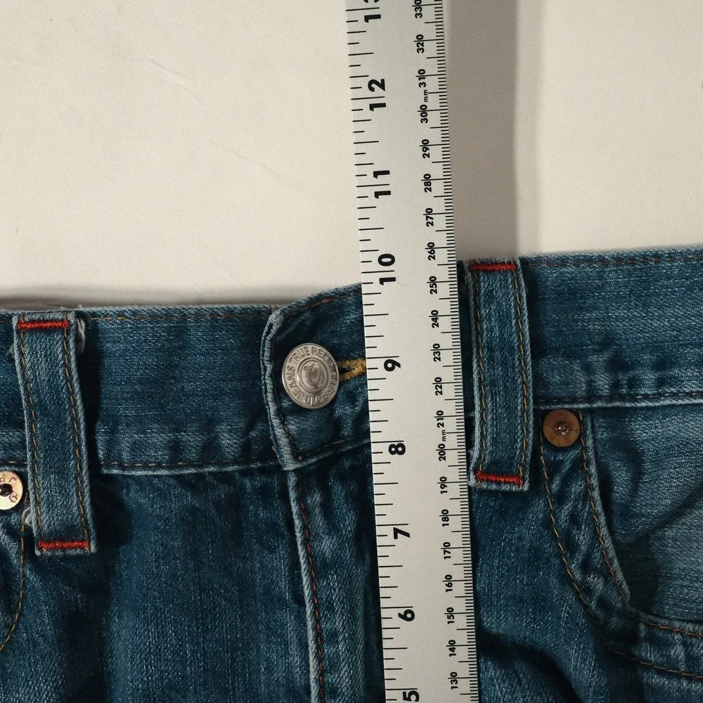 True Religion Mens Jeans  Blue Bootcut Size 36 RN#112790